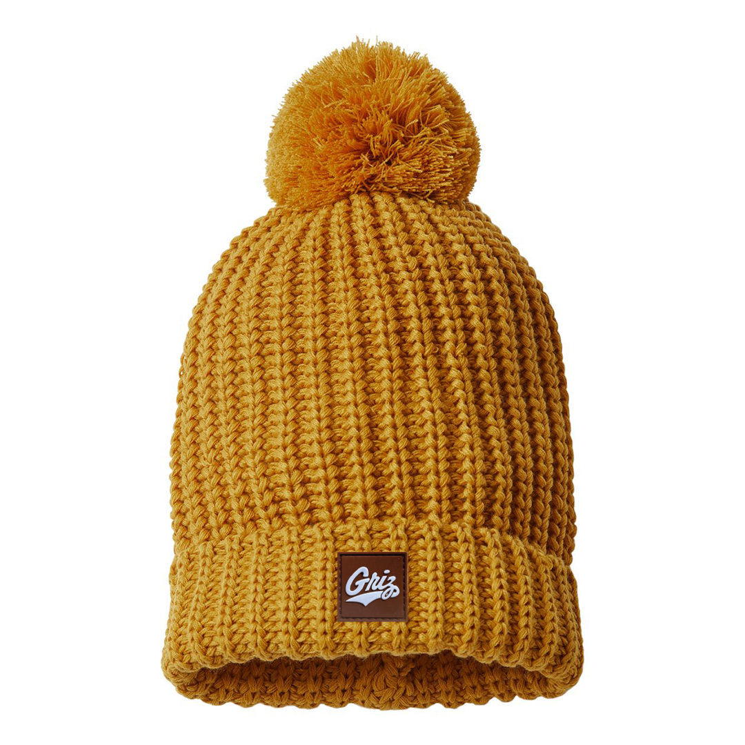 Griz Patch Pom Beanie