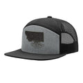 Hook & Loop 7 Panel Flat Bill Hat
