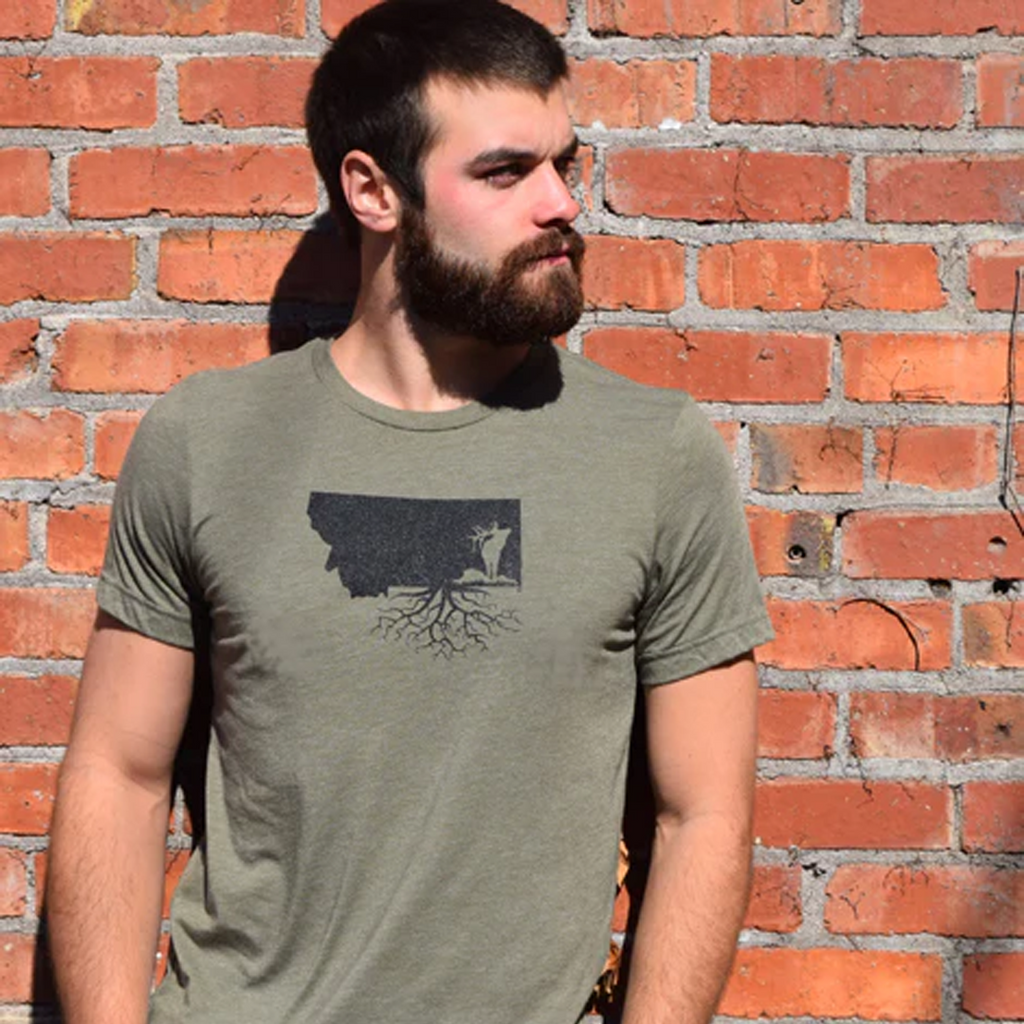 Montana Roots Elk Crewneck Tee