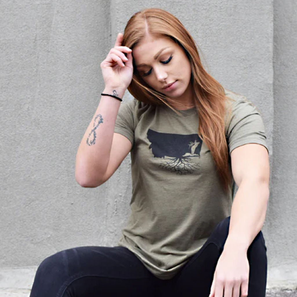 Montana Roots Elk Crewneck Tee