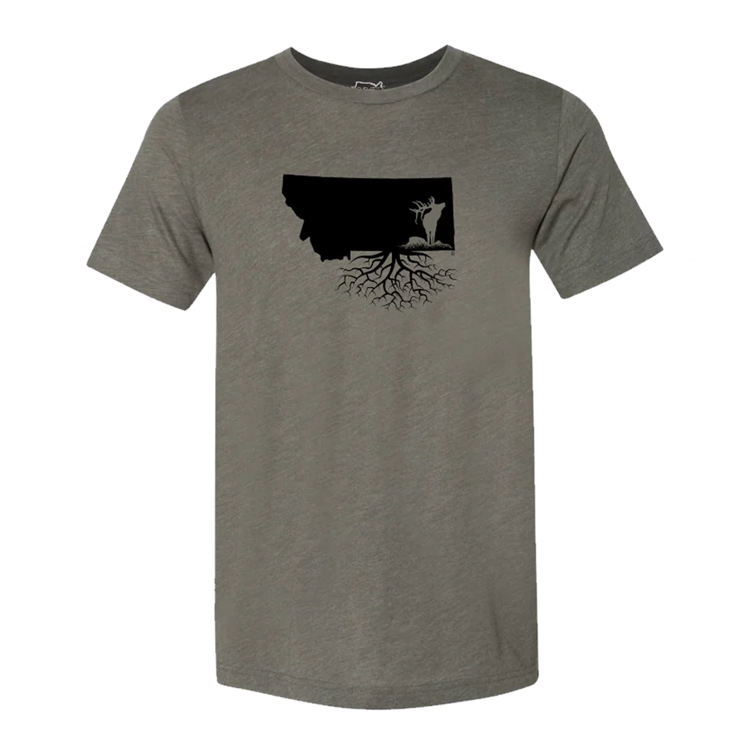 Montana Roots Elk Crewneck Tee