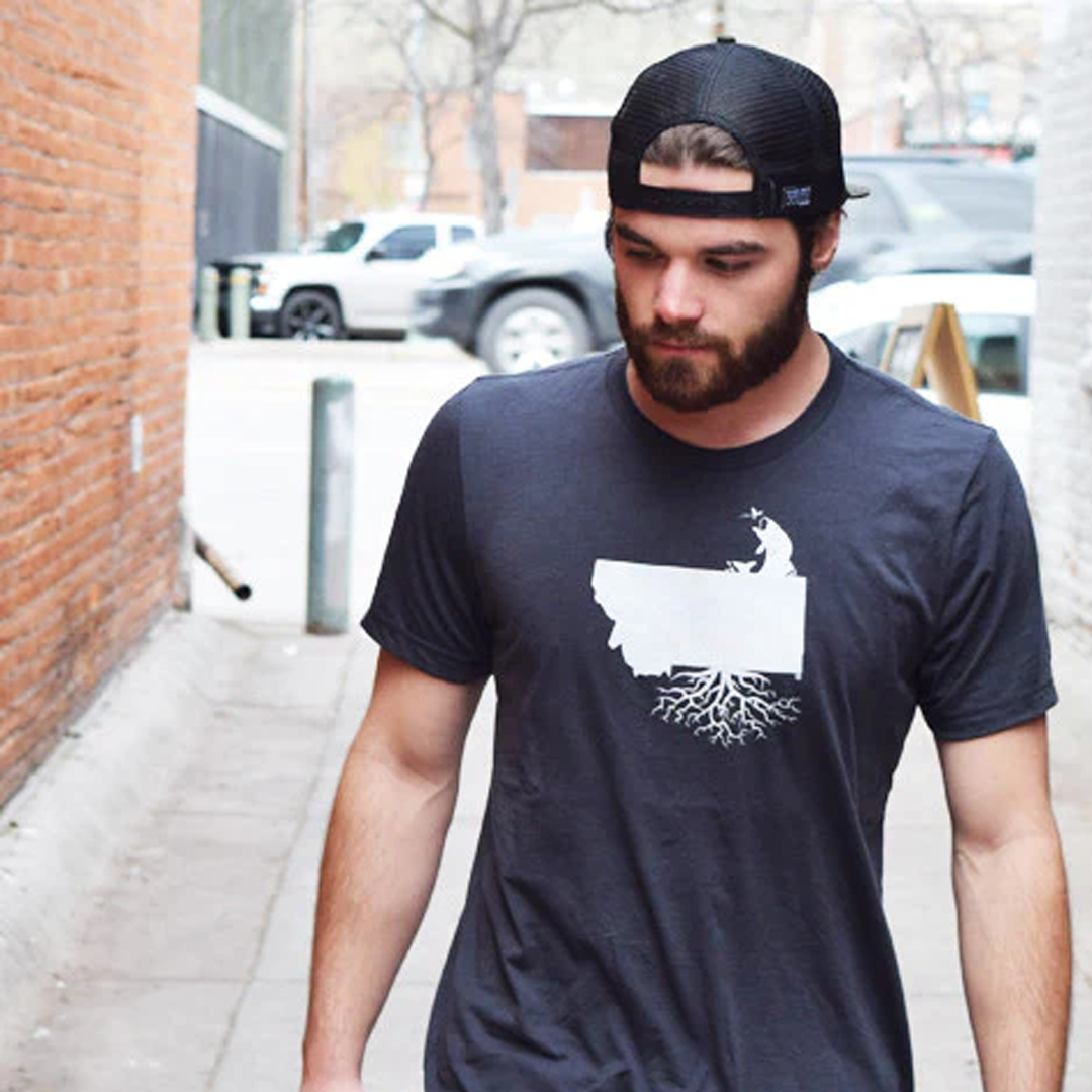Montana Roots Fish Crewneck Tee