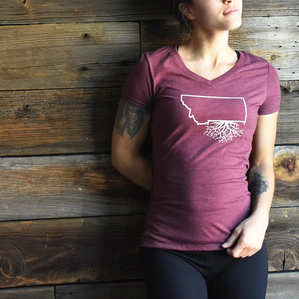 
                  
                    Montana Roots Women's V-Neck Tee
                  
                