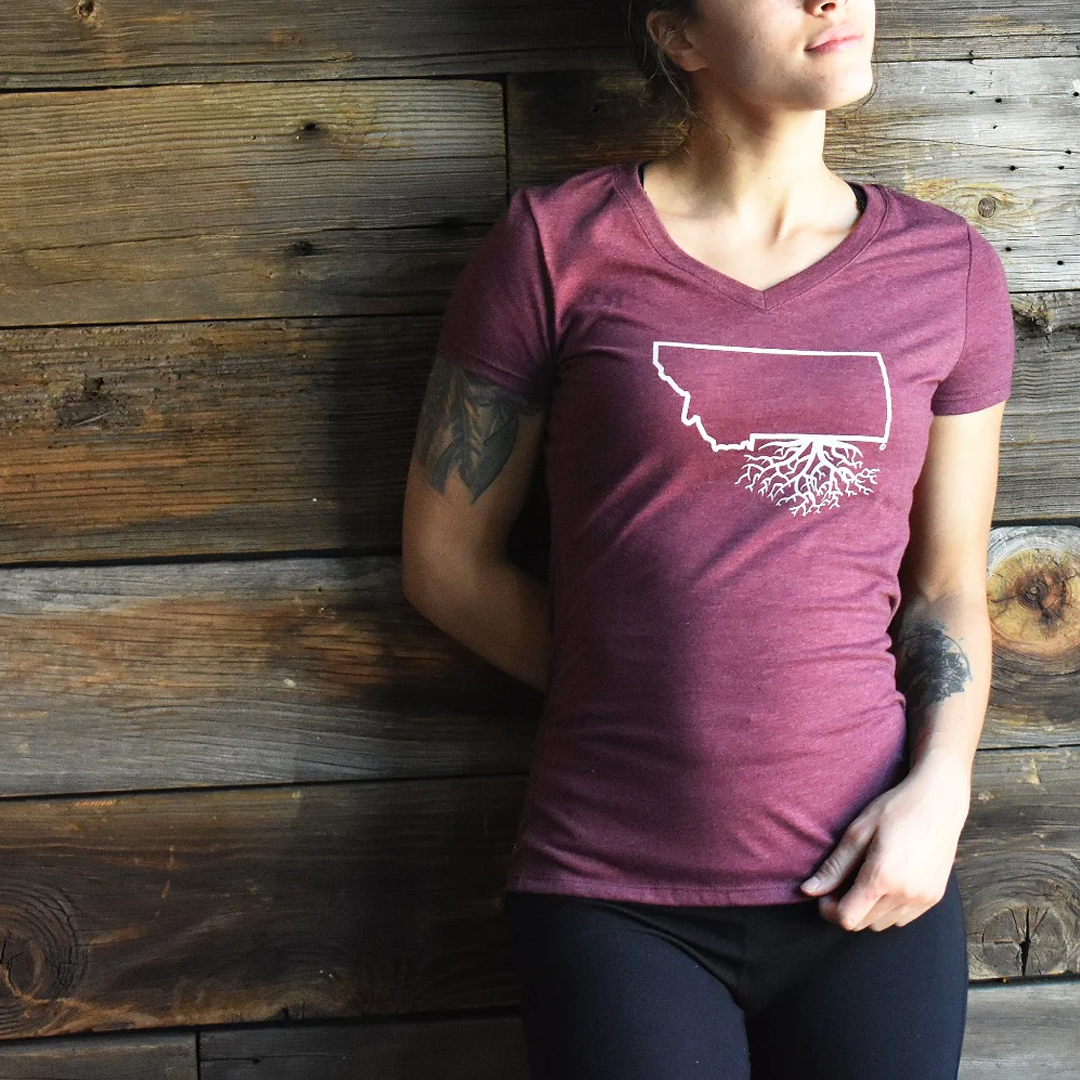 
                  
                    MT Roots Women's V-Neck Tee
                  
                