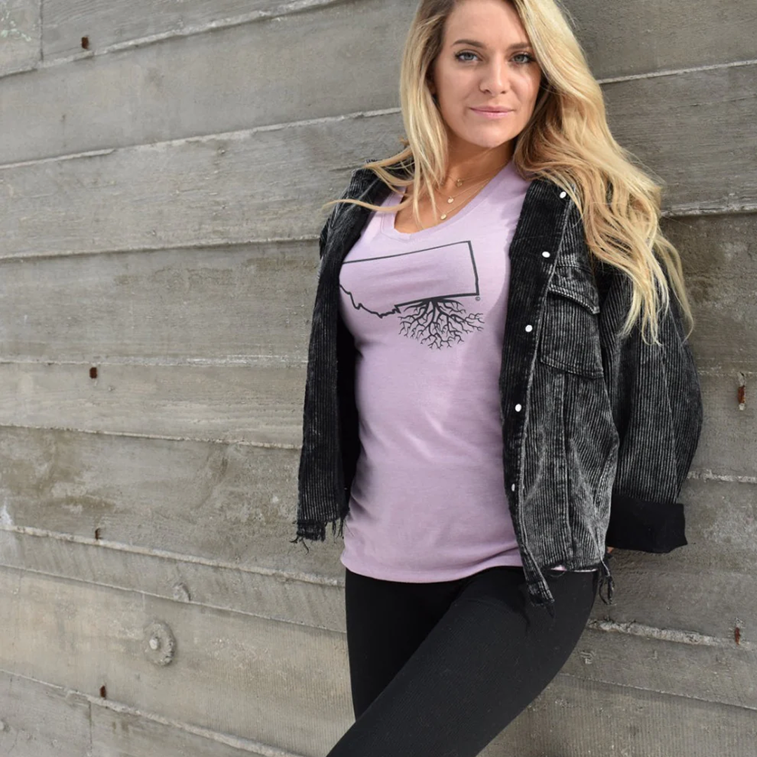 
                  
                    MT Roots Women's V-Neck Tee
                  
                