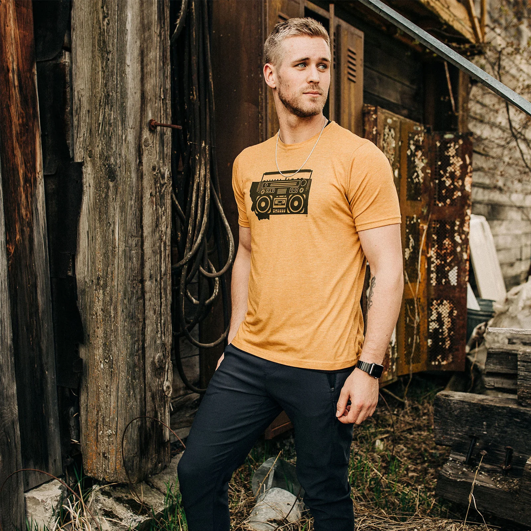 
                  
                    Montana Boom Box Crewneck Tee (Unisex)
                  
                