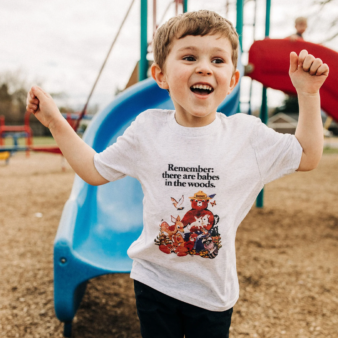 
                  
                    Smokey Bear Babes in the Woods Youth Crewneck Tee
                  
                