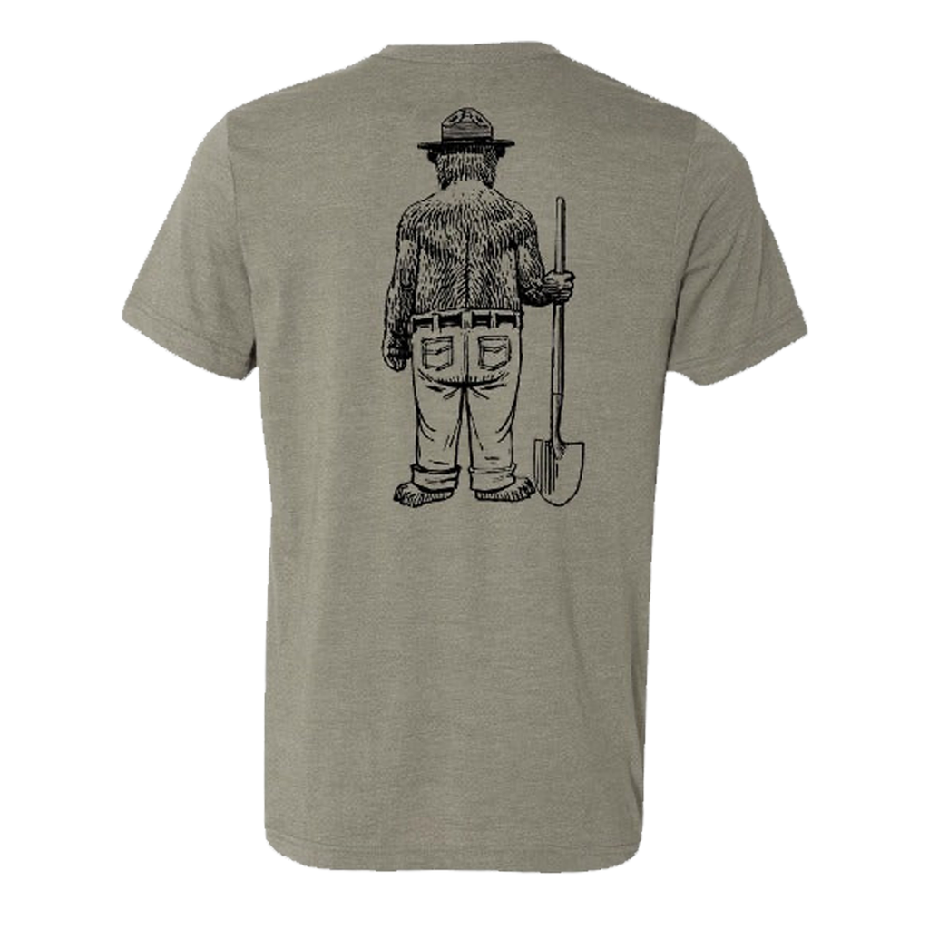 Smokey Bear Shovel Crewneck Tee
