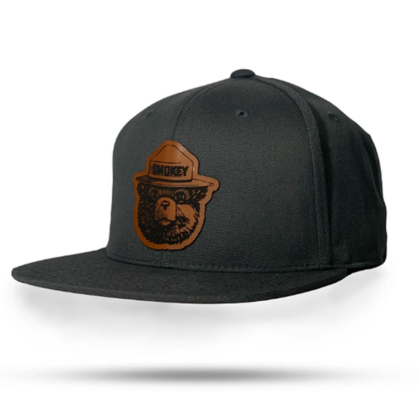 Smokey Bear Leather Patch Flexfit Snapback Hat – My Montana Roots