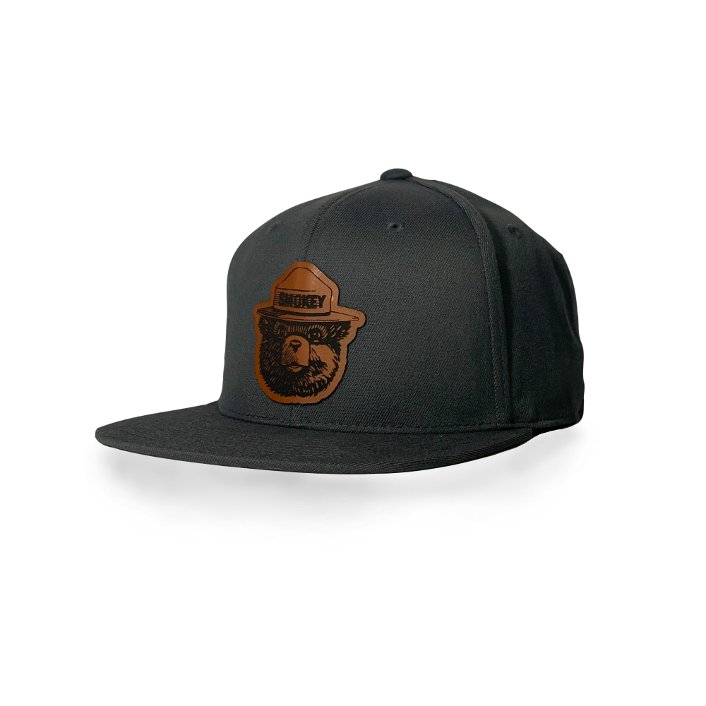 Smokey Bear Leather Patch Flexfit Snapback Hat – My Montana Roots