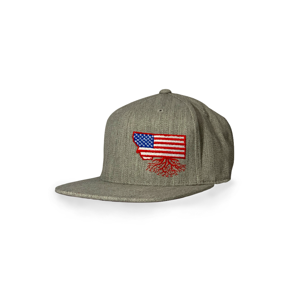 USA MT Roots Flexfit Snapback Hat