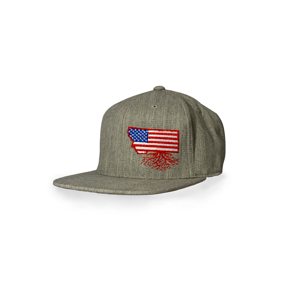 
                  
                    MT Roots USA Flat Bill Flexfit Snapback Hat
                  
                