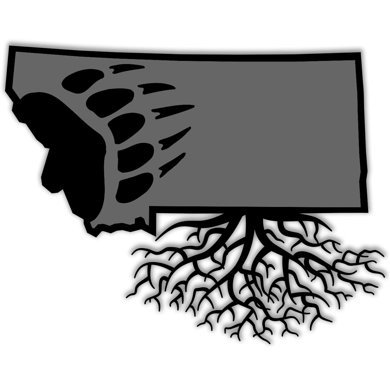 UM Griz Paw Decal