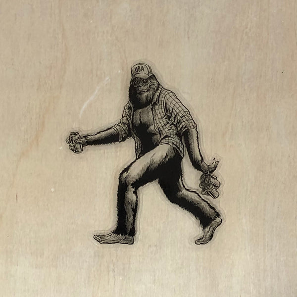 Bigfoot In Montana MT Sticker – Heart Sticker Company - Foto 2