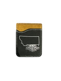 Embossed Leather Phone Card Sleeve