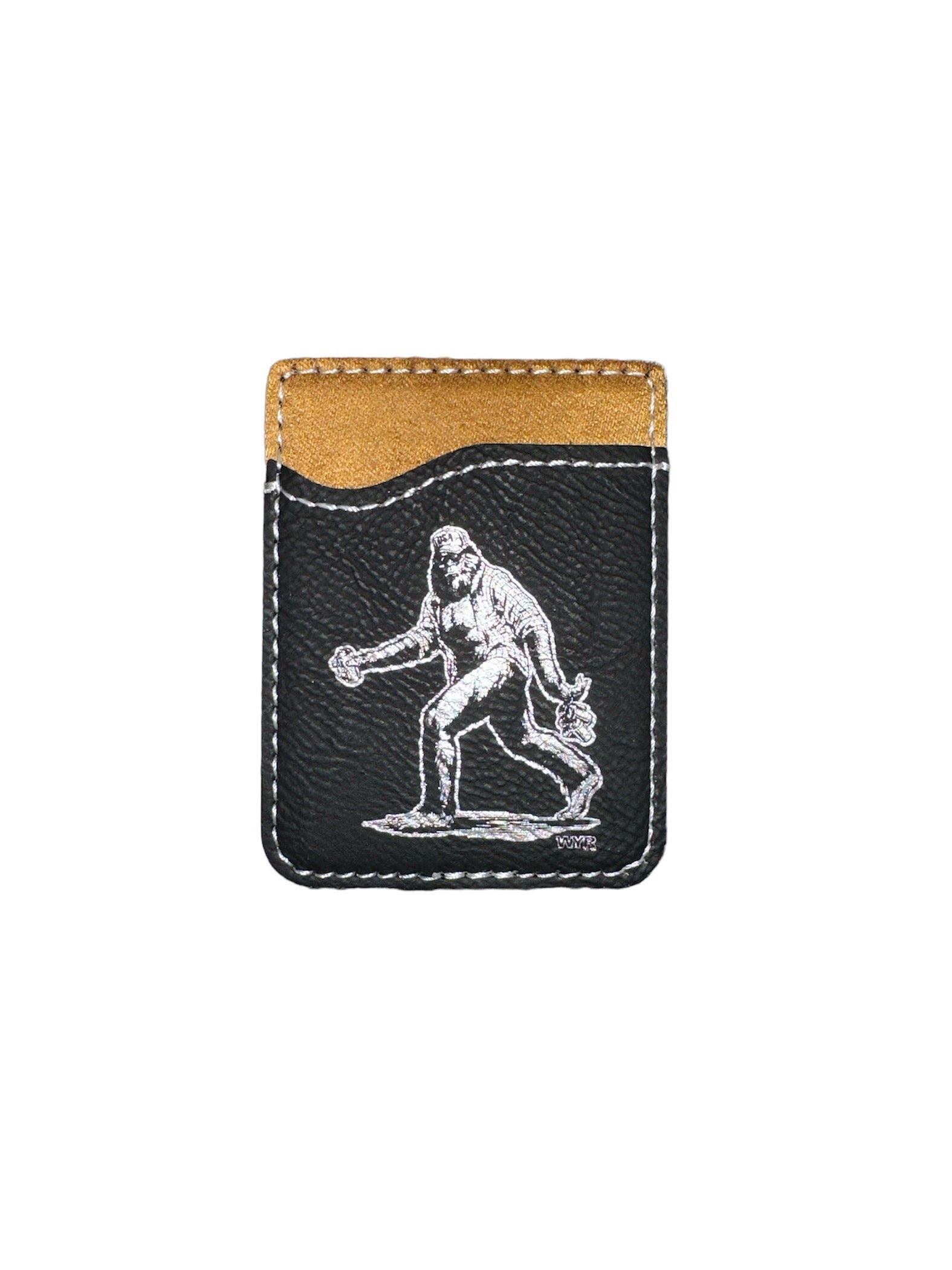 Embossed Leather Phone Card Sleeve