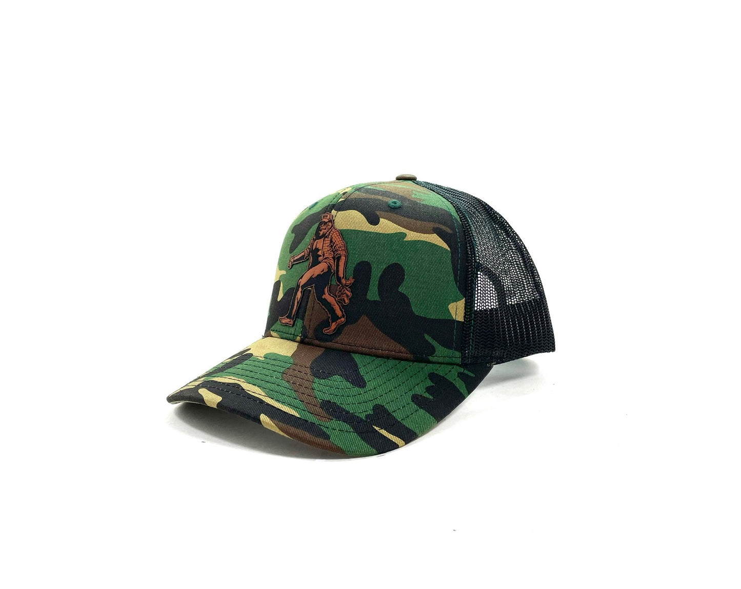 
                  
                    Sasquatch Leather Patch Snapback Trucker Hat
                  
                